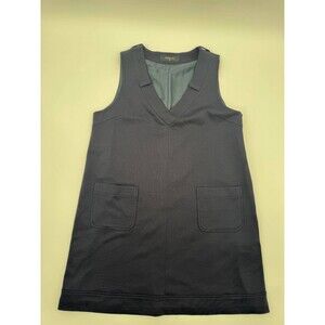 Prenatal Mini  Dress Women Medium Navy Blue V-Neck Sleeveless Hipster Pullover